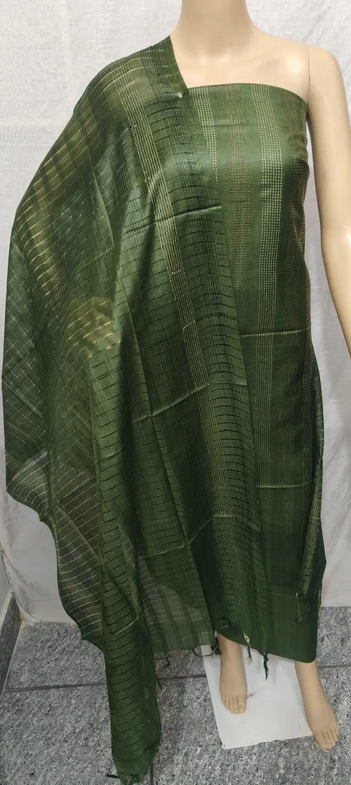 Royal Katan Silk Suit Piece – Handwoven Luxury in Every Thread